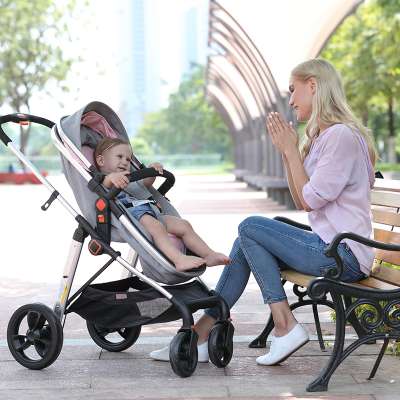 stylish looking one hand easy fold City baby strollers ultra lightweight high view strollers jogger jogging strollers